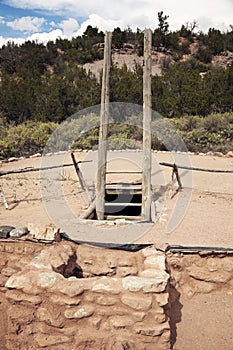 Kiva in Jemez State Monument photo