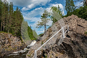 Kivach Falls in the late summer, Karelia