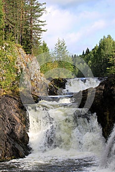 Kivach waterfall