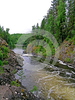 Kivach waterfall