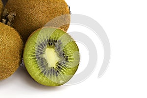 Kivi fruit isolated on white background