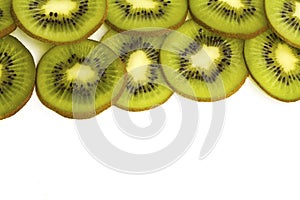 Kivi fruit isolated on white background