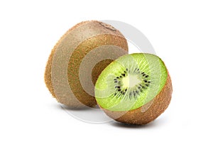Kiwi fruit with cut in half