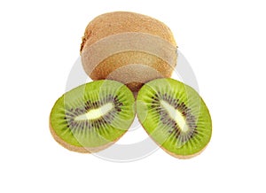 Kiwi Fruit isolated on white