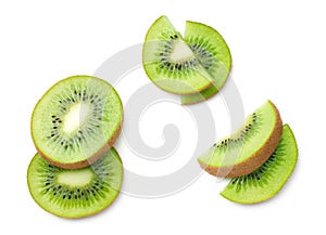 Kiwi Fruit Isolated on White Background