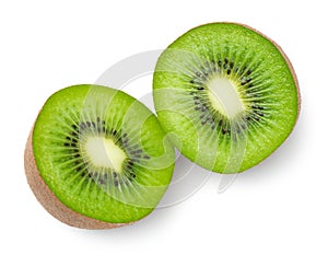 Kiwi Fruit Isolated on White Background