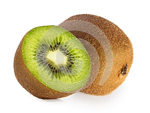 Kiwi fruit isolated on white background