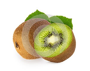 Kiwi fruit isolated on white background