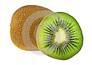 Kiwi fruit isolated on white background