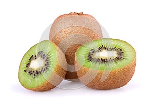 Kiwi fruit isolated on white background