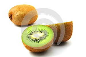 Kiwi fruit isolated on white background