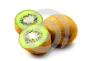 Kiwi fruit isolated on white background