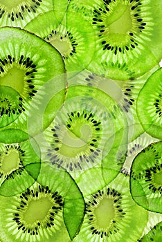 Kiwi fruit slices