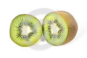kiwi fruit stillife isolated on white background healthy nutrition concept photo