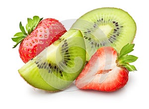 Kiwi fruit and strawberry