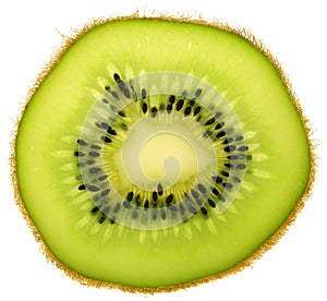 Kiwi fruit in thin slice