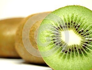 Kiwi sliced isolated photo