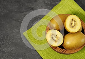 Kiwi Gold Yellow Fruit Bowl