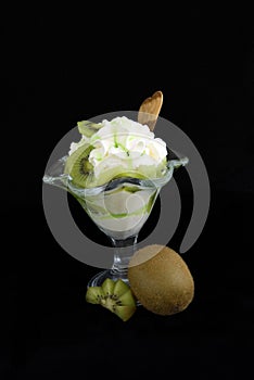 Kiwi ice cream photo
