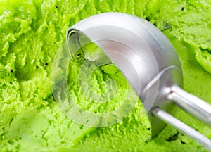 Kiwi ice cream scoop