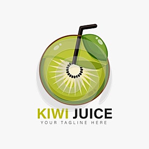 Kiwi juice logo design