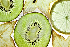 Kiwi, Lemon and Starfruit