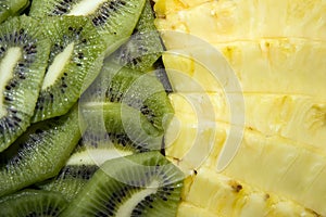 Kiwi and pineaple