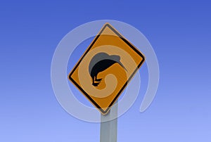 Kiwi Road Sign