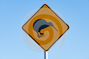 Kiwi Road Sign