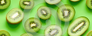 kiwi seamless pattern background AI generated