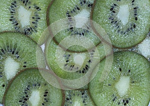 Kiwi slices background Kiwi background. Frame for design with kiwi