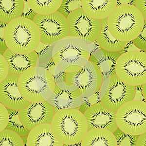 Kiwi slices seamless pattern. Design for poster, textile, label.