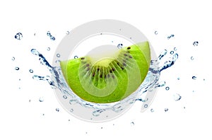 Kiwi splash water