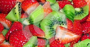 Kiwi and strawberry salad