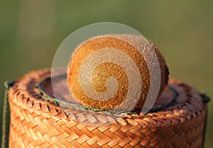 Kiwi on tray