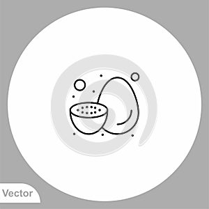 Kiwi vector icon sign symbol