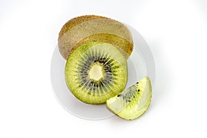 Kiwi on white background