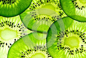 Kiwifruit slices photo