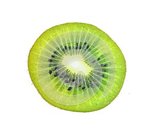 Kiwifruit white background