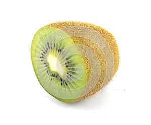 Kiwifruit white background