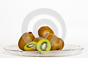 Kiwis in a plate