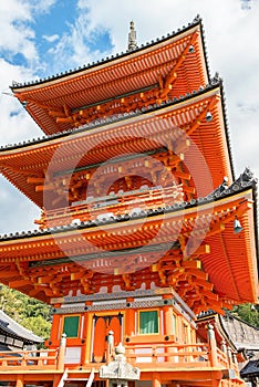 Kiyomizu-dera, buddhist temple complex of Kyoto, Japan