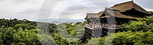 Kiyomizu-dera panoramic view, officially Otowa-san Kiyomizu-dera, Higashiyama-ku, Kyoto, kansai, Japan