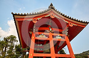 Kiyomizu-dera temple bell tower. Kyoto. Japan