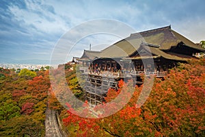 Kiyomizu-Dera temple in Kyoto during autumn