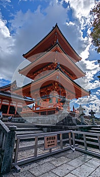 Kiyomizu-dera Temple in Kyoto Japan