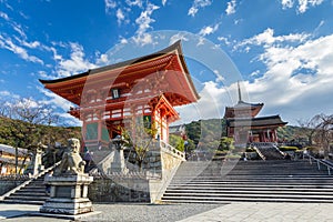 Kiyomizu Dera temple in Kyoto , Japan