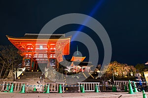 Kiyomizu dera temple , light up in spring