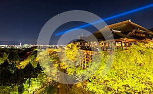 Kiyomizu dera temple , light up in Spring, Kyoto, Japan