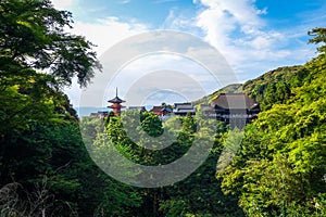 Kiyomizu-dera temple and pagoda, Kyoto, Japan